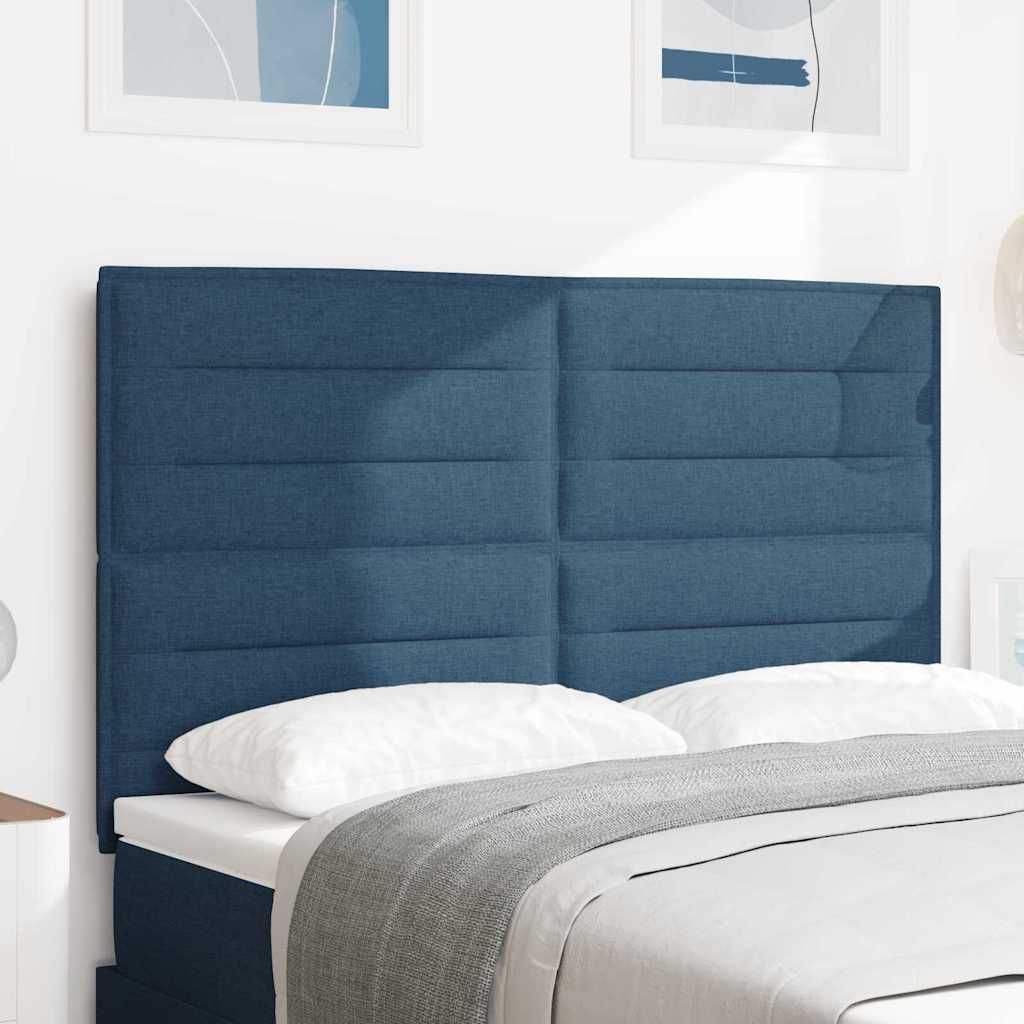 vidaXL Headboard Blue 144 cm Fabric