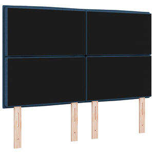 vidaXL Headboard Blue 144 cm Fabric