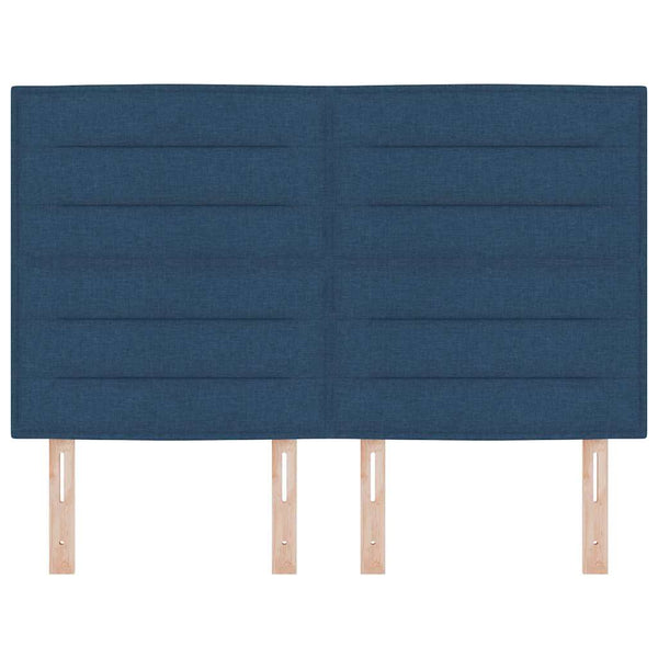 vidaXL Headboard Blue 144 cm Fabric