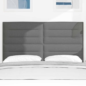 vidaXL Headboard Dark Grey 160 cm Fabric