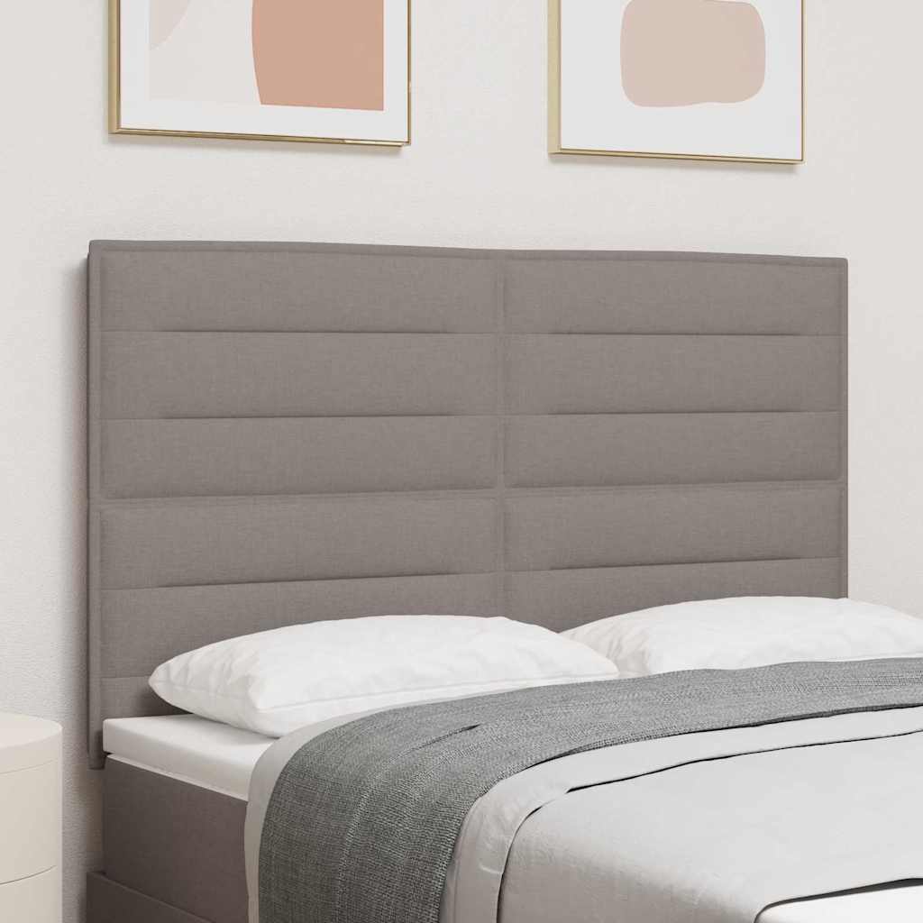 vidaXL Headboard Taupe 160 cm Fabric