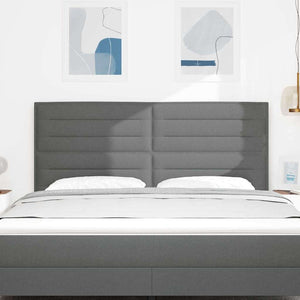 vidaXL Headboard Dark Grey 180 cm Fabric