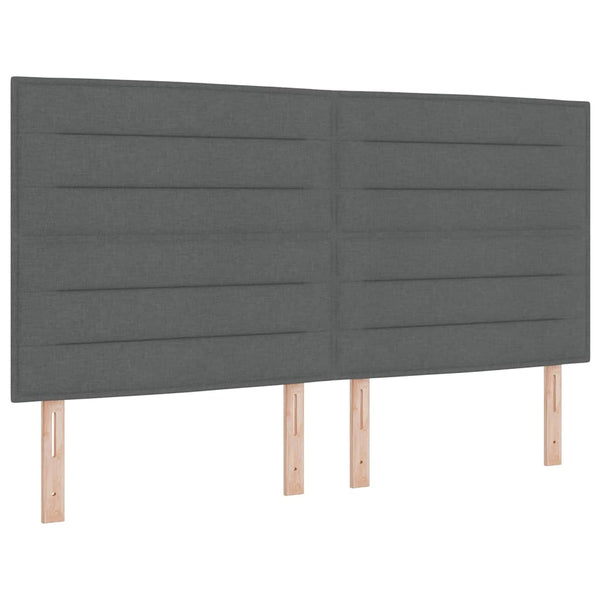 vidaXL Headboard Dark Grey 180 cm Fabric