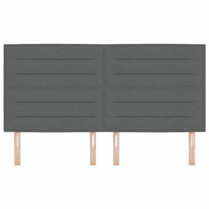 vidaXL Headboard Dark Grey 180 cm Fabric