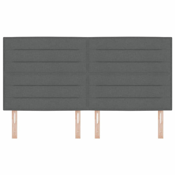 vidaXL Headboard Dark Grey 180 cm Fabric