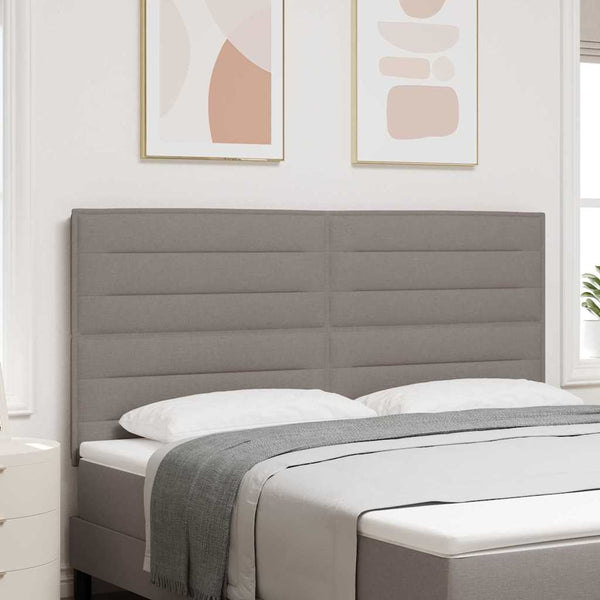 vidaXL Headboard Taupe 180 cm Fabric