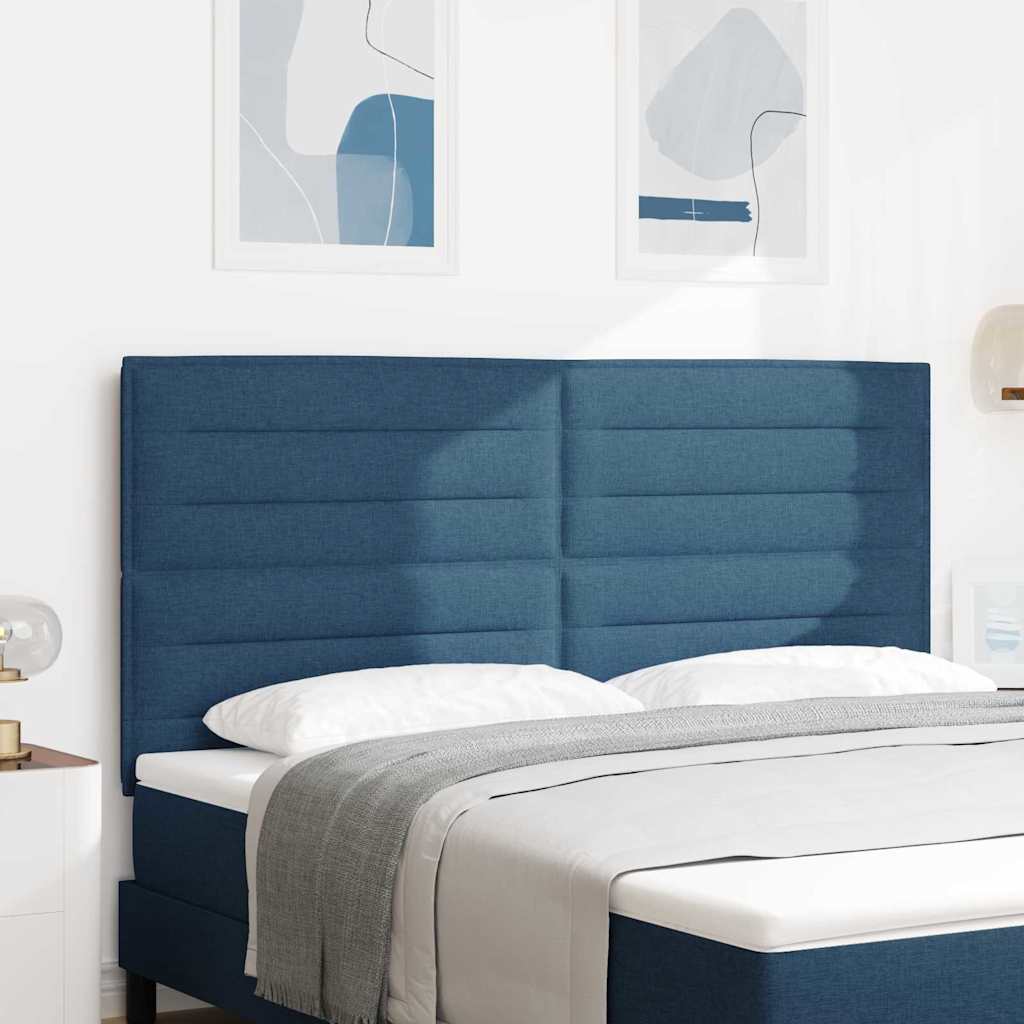 vidaXL Headboard Blue 180 cm Fabric