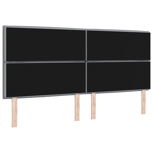 vidaXL Headboard Light Gray 200 cm Fabric