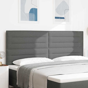vidaXL Headboard Dark Grey 200 cm Fabric