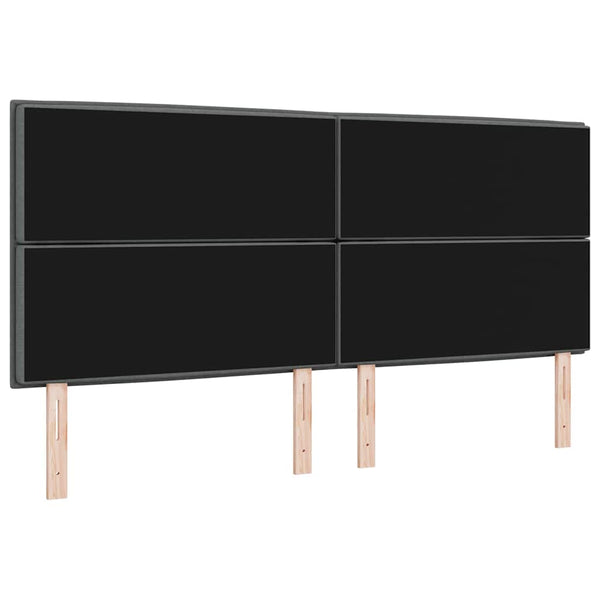 vidaXL Headboard Dark Grey 200 cm Fabric