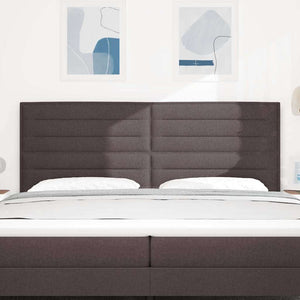 vidaXL Headboard Dark Brown 200 cm Fabric