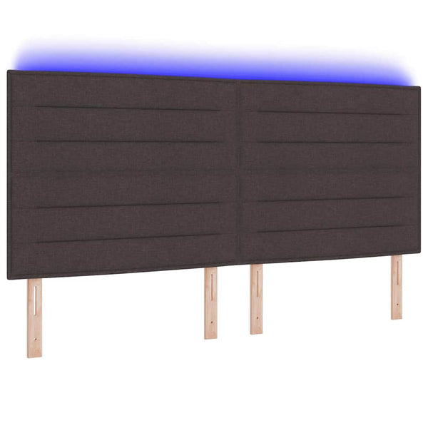 vidaXL Headboard Dark Brown 200 cm Fabric
