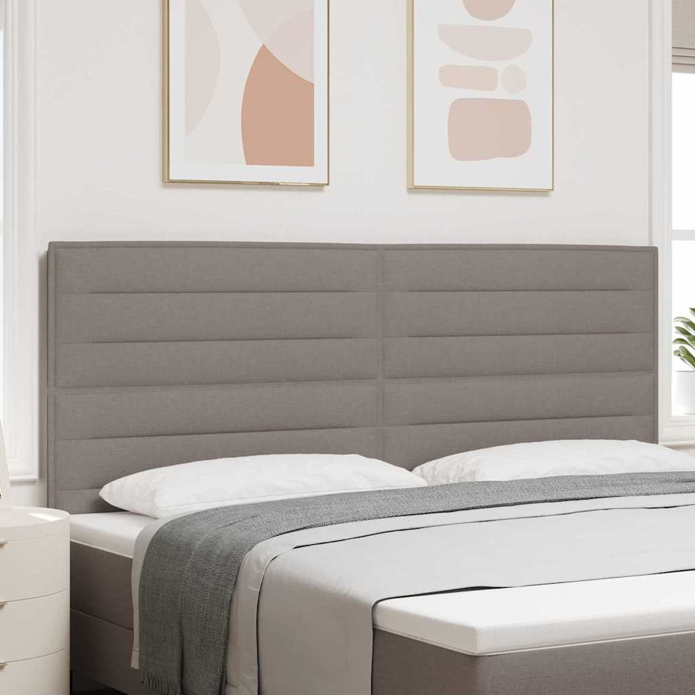 vidaXL Headboard Taupe 200 cm Fabric