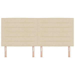 vidaXL Headboard Cream 200 cm Fabric