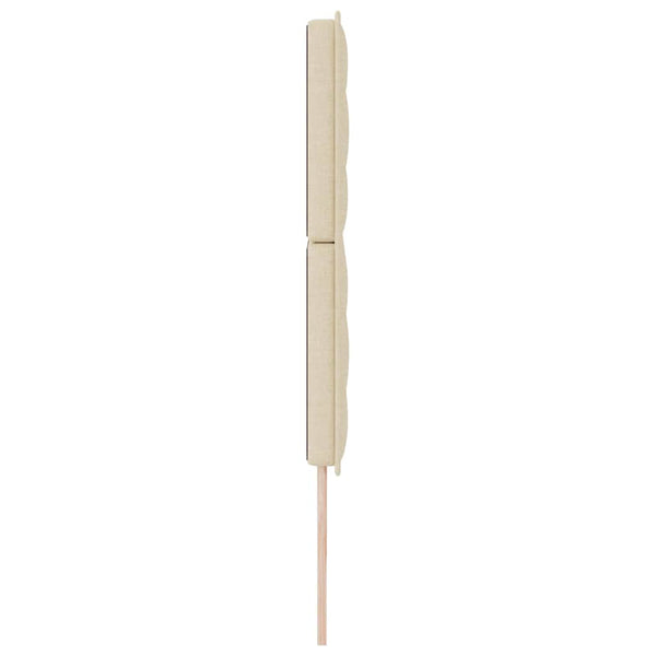 vidaXL Headboard Cream 200 cm Fabric