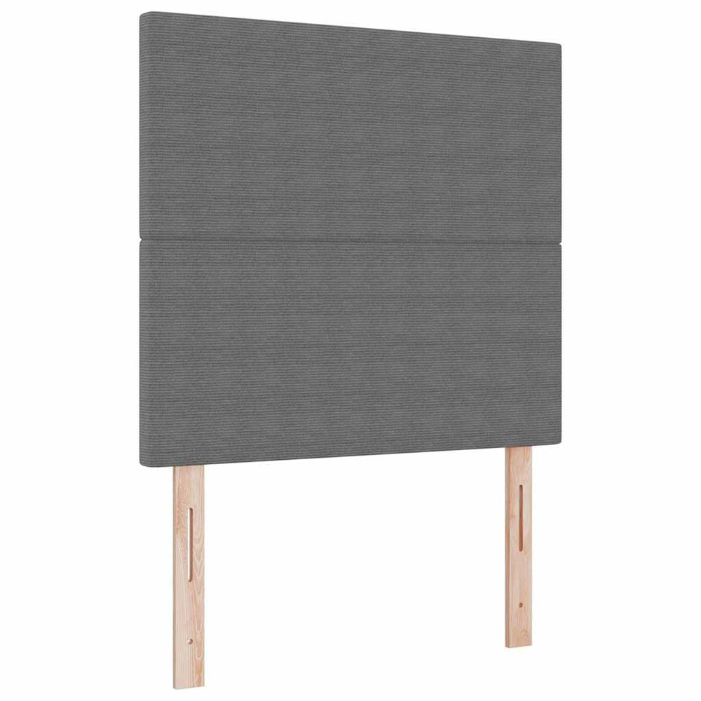vidaXL Headboard Light Gray 80 cm Corduroy