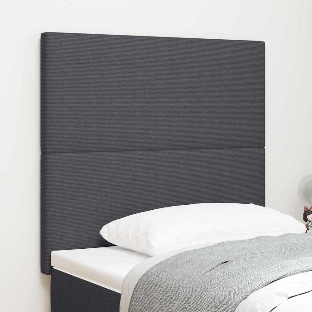 vidaXL Headboard Dark Grey 80 cm Corduroy