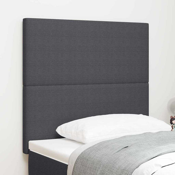 vidaXL Headboard Dark Grey 80 cm Corduroy