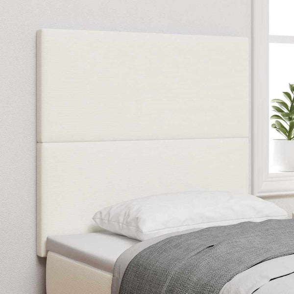 vidaXL Headboard Cream 80 cm Corduroy