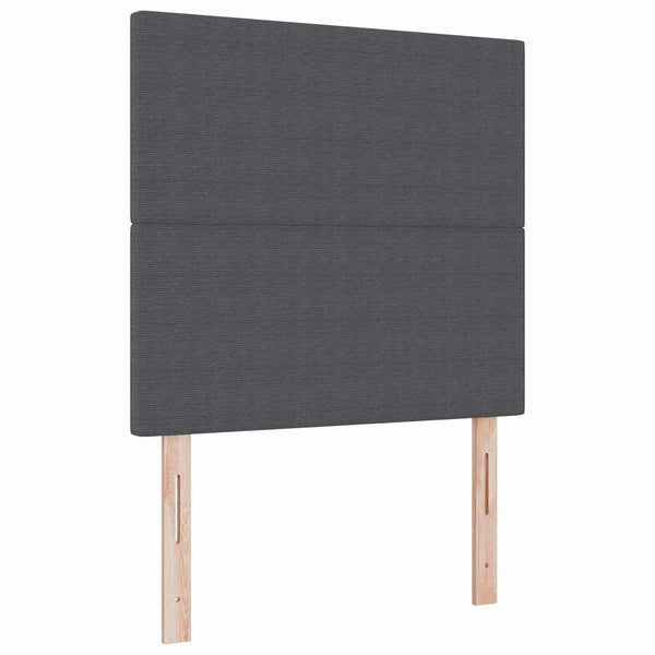 vidaXL Headboard Dark Grey 90 cm Corduroy