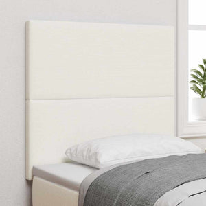 vidaXL Headboard Cream 90 cm Corduroy