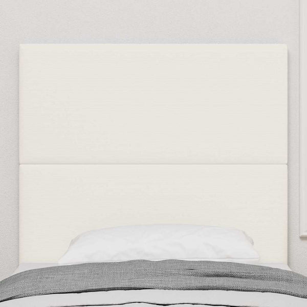 vidaXL Headboard Cream 90 cm Corduroy