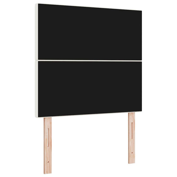 vidaXL Headboard Cream 90 cm Corduroy
