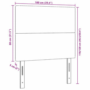 vidaXL Headboard Cream 100 cm Cord Fabric