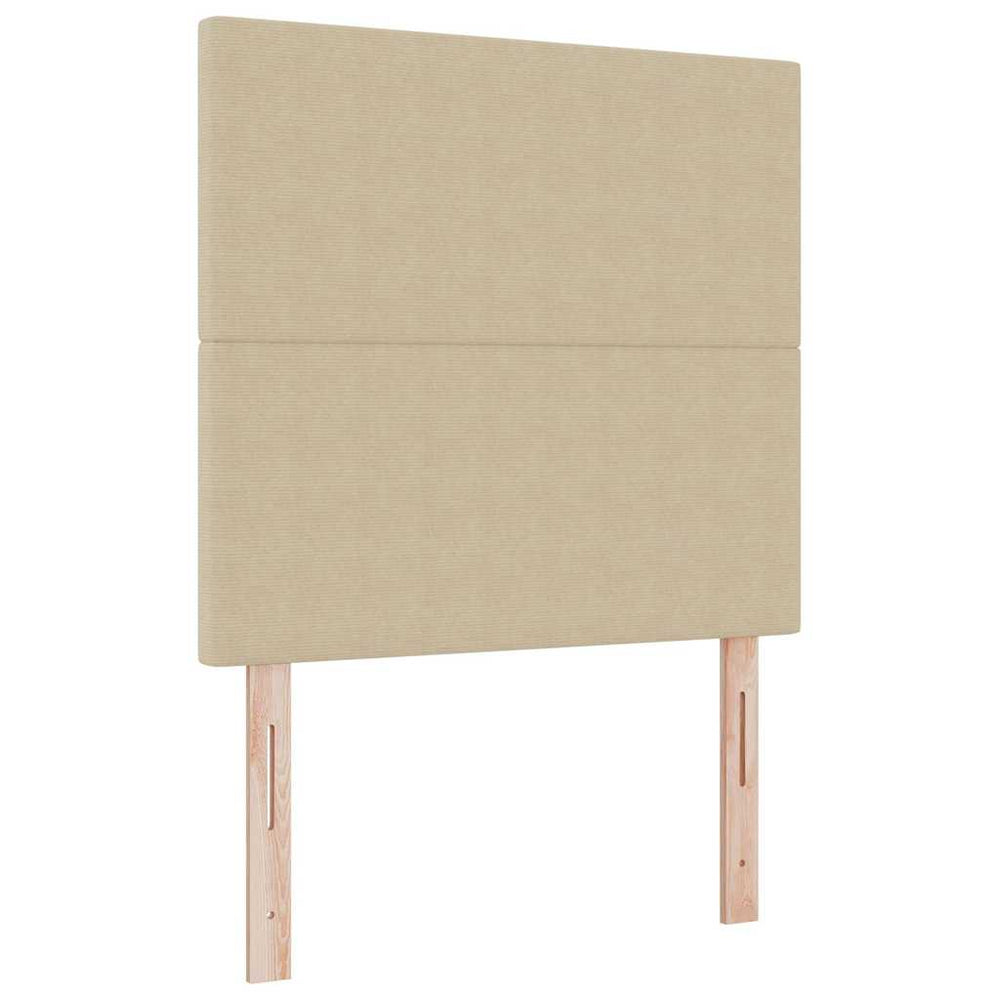 vidaXL Headboard Light Green-Grey 100 cm Corduroy Fabric