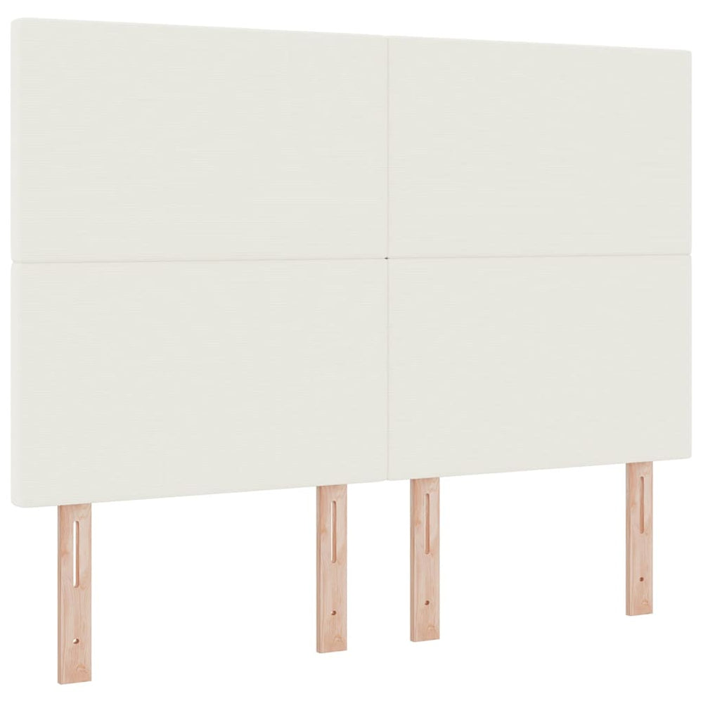 vidaXL Headboard Cream 144 cm Corduroy