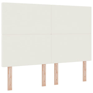 vidaXL Headboard Cream 144 cm Corduroy