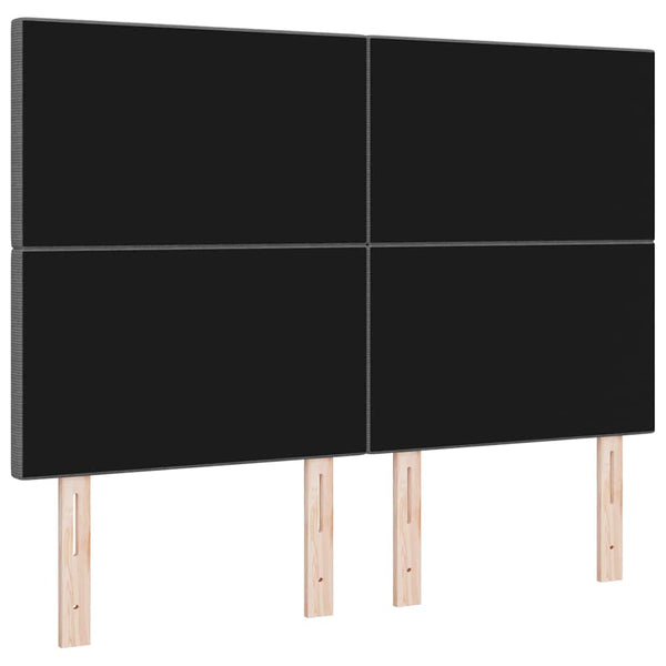 vidaXL Headboard Light Gray 160 cm Corduroy Fabric