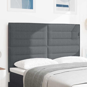 vidaXL Headboard Dark Grey 160 cm Corduroy Fabric