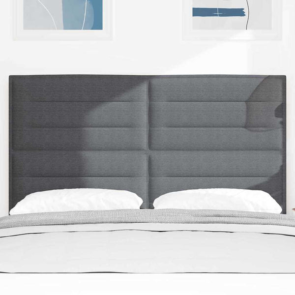 vidaXL Headboard Dark Grey 160 cm Corduroy Fabric