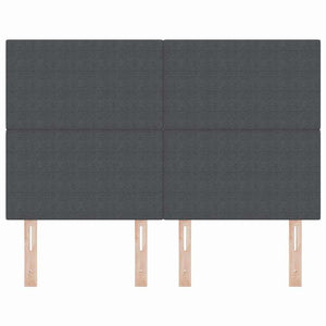 vidaXL Headboard Dark Grey 160 cm Corduroy Fabric