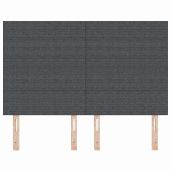vidaXL Headboard Dark Grey 160 cm Corduroy Fabric