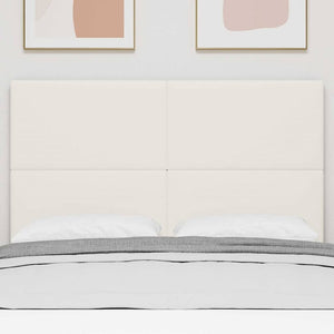 vidaXL Headboard Cream 160 cm Corduroy