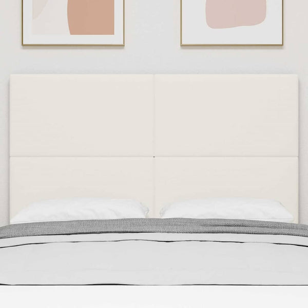 vidaXL Headboard Cream 160 cm Corduroy