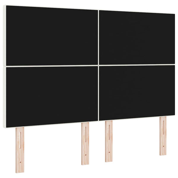 vidaXL Headboard Cream 160 cm Corduroy
