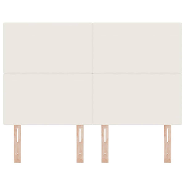 vidaXL Headboard Cream 160 cm Corduroy