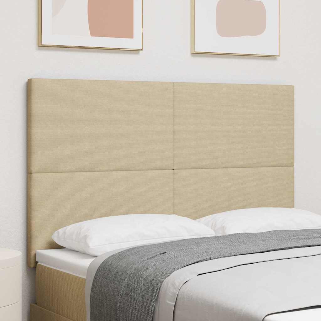 vidaXL Headboard Light Green-Grey 160 cm Corduroy Fabric