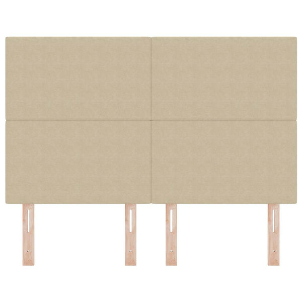 vidaXL Headboard Light Green-Grey 160 cm Corduroy Fabric
