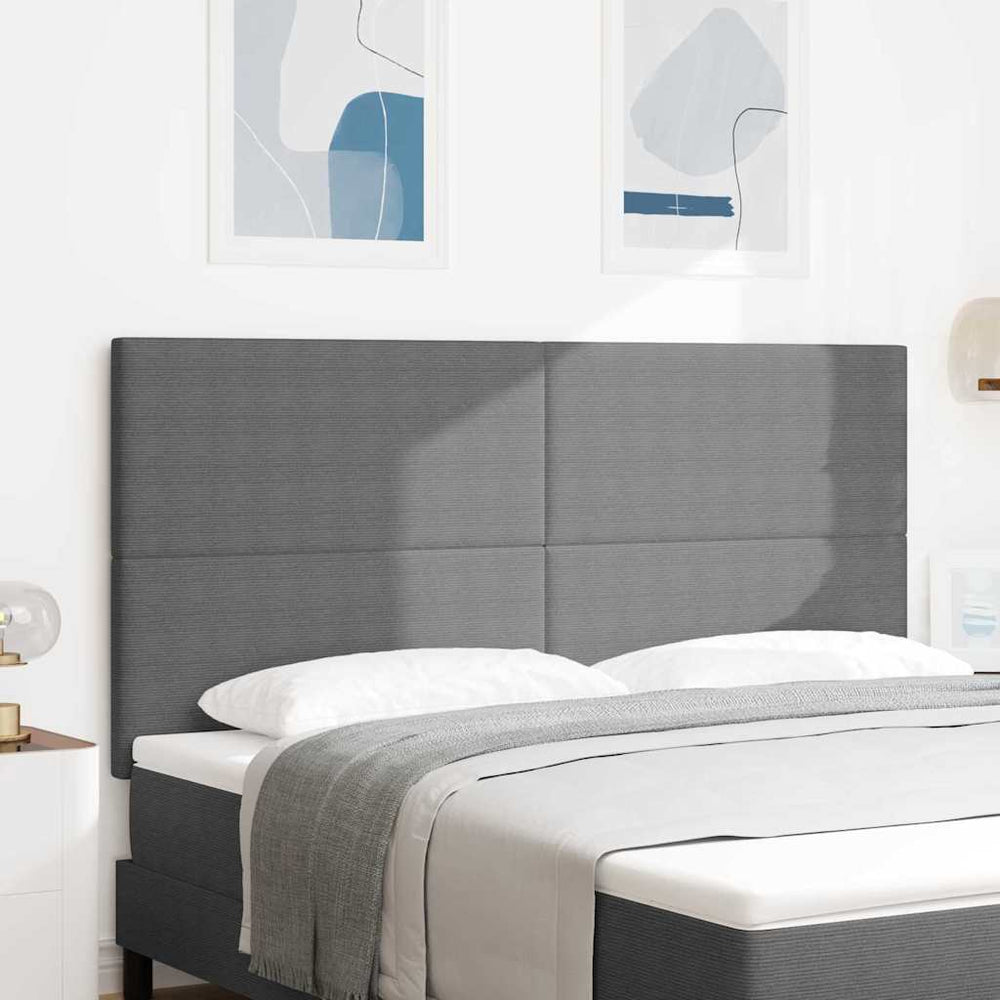 vidaXL Headboard Light Gray 180 cm Corduroy