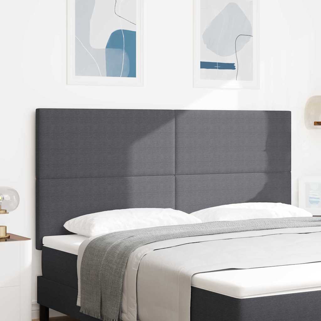 vidaXL Headboard Dark Grey 180 cm Corduroy