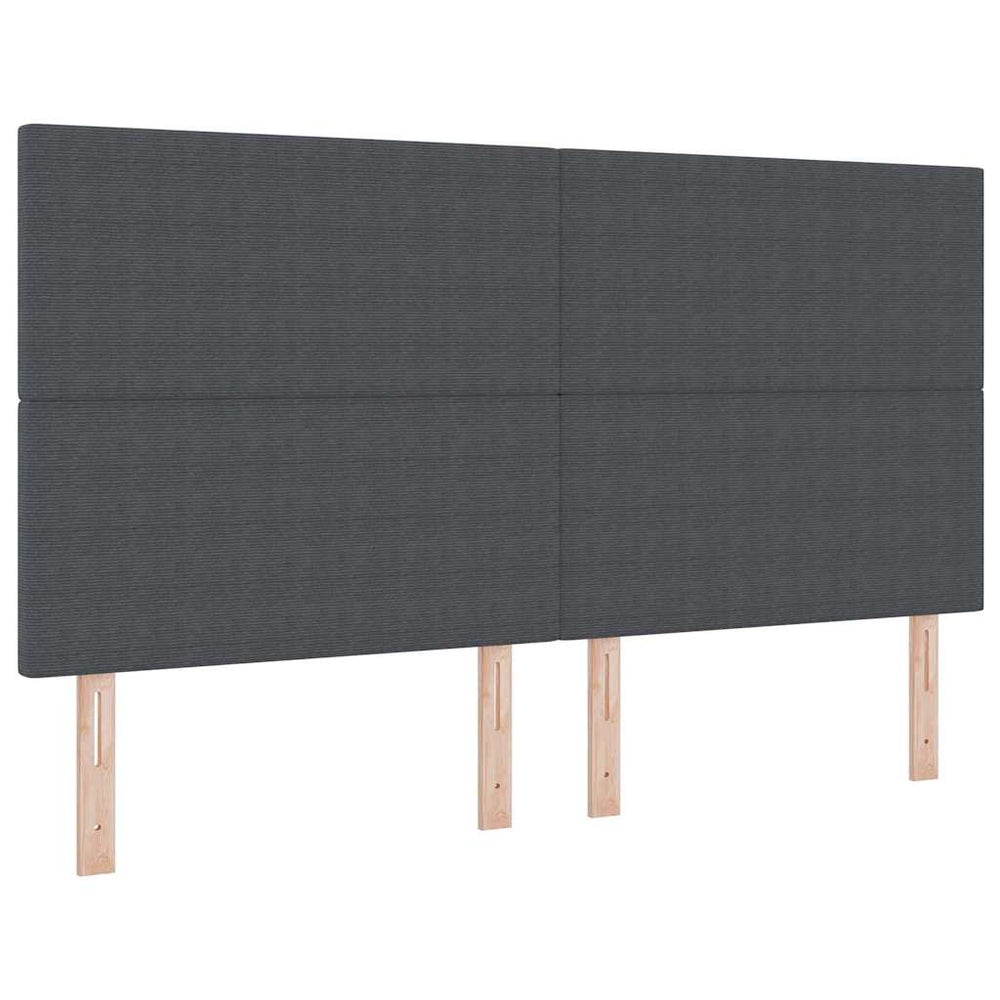 vidaXL Headboard Dark Grey 180 cm Corduroy