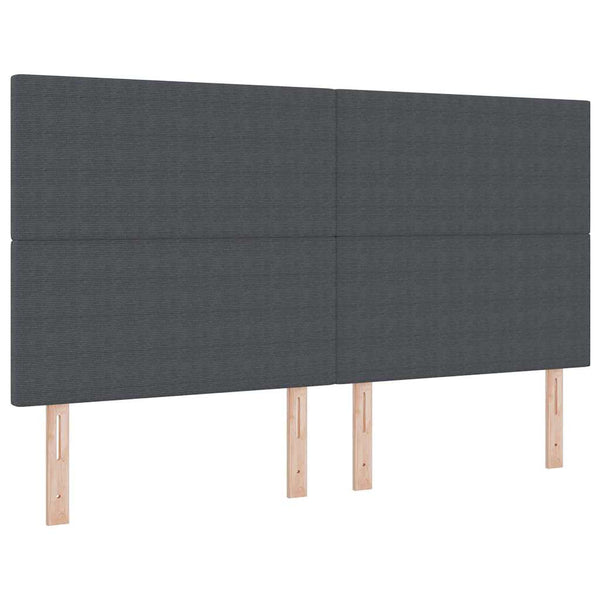 vidaXL Headboard Dark Grey 180 cm Corduroy
