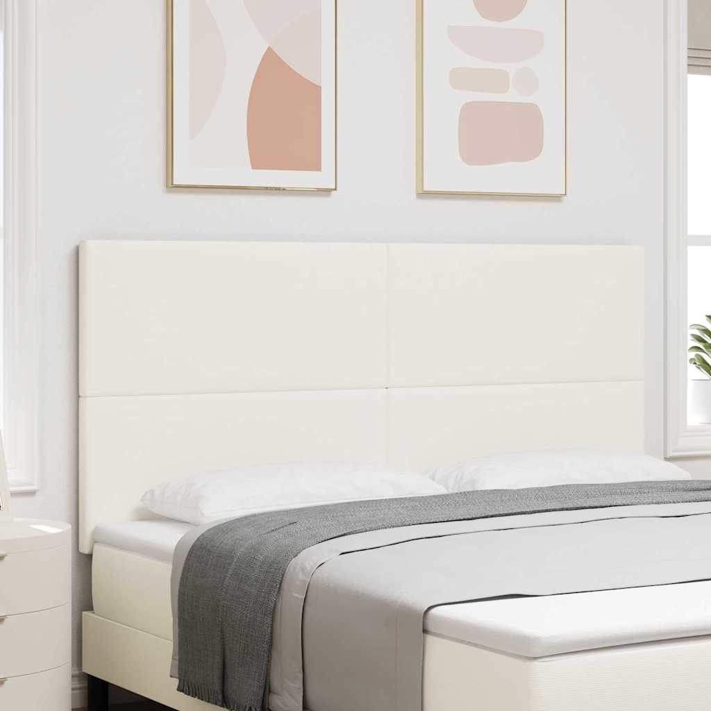 vidaXL Headboard Cream 180 cm Corduroy