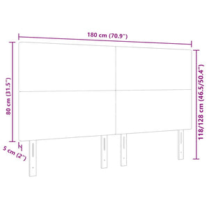 vidaXL Headboard Cream 180 cm Corduroy