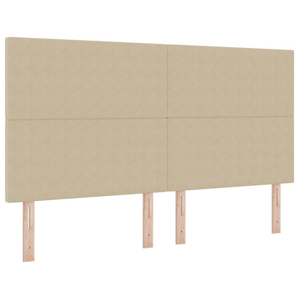 vidaXL Headboard Light Green-Grey 180 cm Corduroy Fabric