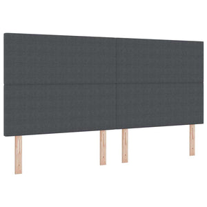 vidaXL Headboard Dark Grey 200 cm Cord Fabric
